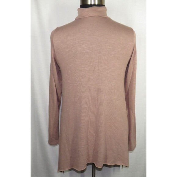 Torrid Tan Lightweight Knit Long Sleeve Sharkbite Turtleneck Tunic Top Plus 2X - Picture 11 of 15